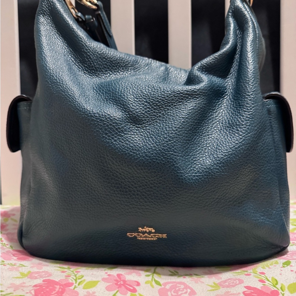 Coach Teal Leather Women's Bag